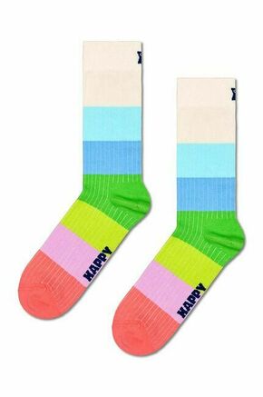 Nogavice Happy Socks Chunky Stripe Sock - pisana. Nogavice iz kolekcije Happy Socks. Model izdelan iz elastičnega