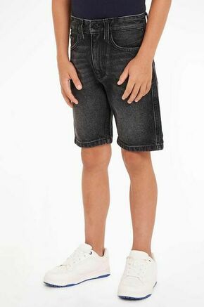 Otroške kratke hlače iz jeansa Calvin Klein Jeans črna barva - črna. Kratke hlače iz kolekcije Calvin Klein Jeans