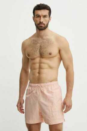 Kopalne kratke hlače Tommy Hilfiger roza barva