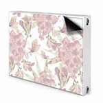 tulup.si Pokrov za radiator PVC Hibiskus bledo roza 110x60 cm