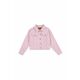 Otroška jeans jakna Levi's LVG COLOR BABY BAGGY TRUCKER roza barva - roza. Otroška jakna iz kolekcije Levi's. Lahek model, izdelan iz jeansa.