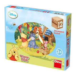 Dino Winnie the Pooh 12 lesenih kock