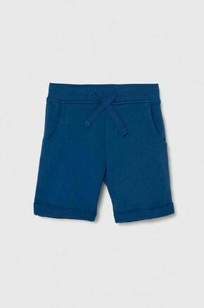 Otroške bombažne kratke hlače Guess - modra. Otroški kratke hlače iz kolekcije Guess