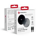 Forcell F-Energy Smart Charge USB C Qi2 15W MagSafe kompatibilen polnilec z ločenim kablom dolžine 150 cm -srebrni