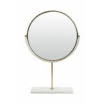 Stoječe ogledalo Light &amp; Living - bela. Stoječe ogledalo iz kolekcije Light &amp; Living. Model izdelan iz kovine in marmorja.