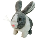 PLYŠIAKOV - Interaktívny králik Ouško šedivý bez mrkvičky 24 cm