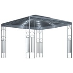 vidaXL Paviljon z lučkami 300x300 cm antraciten