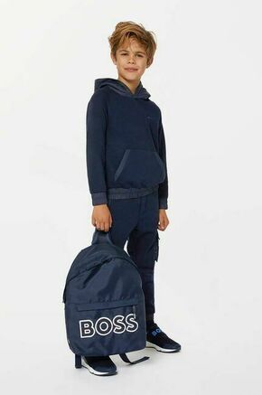 Otroški nahrbtnik BOSS mornarsko modra barva - mornarsko modra. Otroške nahrbtnik iz kolekcije BOSS. Model izdelan iz tekstilnega materiala.