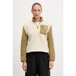 The North Face pulover ženski flis Yumiori bež NF0A8E89PHB1