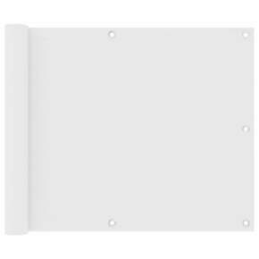 Balkonsko platno belo 75x600 cm oksford blago