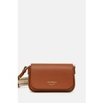 Torbica Emporio Armani rjava barva, EW000538 AF12103 - rjava. Majhna torbica iz kolekcije Emporio Armani. Model na zapenjanje, izdelan iz ekološkega usnja.