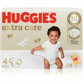 HUGGIES® Plenice za enkratno uporabo Extra Care 4 (8-14 kg) 33 kos