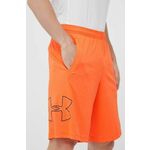 Kratke hlače za vadbo Under Armour oranžna barva, 1306443 - oranžna. Kratke hlače za vadbo iz kolekcije Under Armour. Model izdelan iz hitrosušečega materiala.
