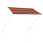 Zložljiva tenda 250x150 cm oranžna in rjava
