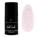 Juliana Nails Gel Lak Illusion Flakes Pinkish roza vijolična bleščice No.561 6ml
