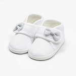 NEW BABY Otroški čevlji z lokom beli 3-6 m