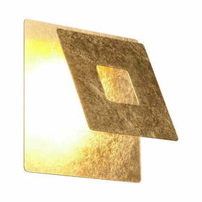 LED stenska svetilka v zlati barvi Leano – Trio