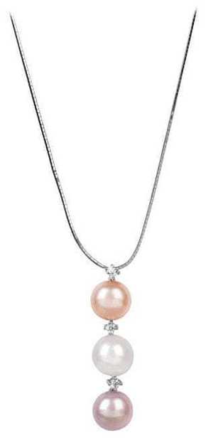 JwL Luxury Pearls Fina ogrlica z biserjem in cirkoni JL0425 (veriga