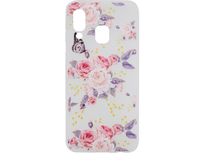 Chameleon Samsung Galaxy A40 - Gumiran ovitek (TPUP) - Pink Roses