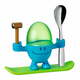 Zeleno-modro držalo za jajca z žlico WMF Cromargan® Mc Egg