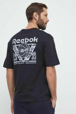 Bombažna kratka majica Reebok Classic Basketball črna barva - črna. Lahkotna kratka majica iz kolekcije Reebok Classic