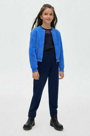 Otroške hlače Mayoral mornarsko modra barva - mornarsko modra. Otroški hlače iz kolekcije Mayoral. Model izdelan iz elastične pletenine. Model iz izjemno udobne tkanine z visoko vsebnostjo viskoze.