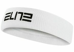 Trak za lase Nike bela barva - bela. Naglavni trak iz kolekcije Nike. Model izdelan iz prožnega materiala.