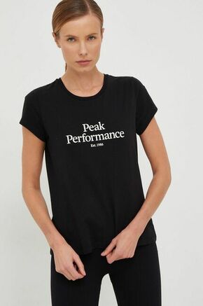 Bombažen t-shirt Peak Performance bela barva - bela. T-shirt iz kolekcije Peak Performance. Model izdelan iz tanke