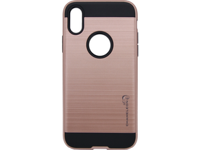 Chameleon Apple iPhone X / XS - Gumiran ovitek (ARM-01) - roza-zlat