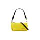 Torbica Desigual rumena barva - rumena. Majhna torbica iz kolekcije Desigual. Model na zapenjanje, izdelan iz tekstilnega materiala. Model je opremljen s torbico.
