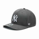 Kapa iz mešanice volne 47brand MLB New York Yankees siva barva, B-CLZOE17WBP-CC - siva. Kapa s šiltom vrste baseball iz kolekcije 47brand. Model izdelan iz tkanine z nalepko.