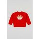 Otroški pulover zippy rdeča barva - rdeča. Otroške Pulover iz kolekcije zippy. Model z okroglim izrezom, izdelan iz tanke pletenine.