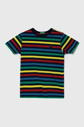 Otroška bombažna kratka majica United Colors of Benetton - pisana. Otroške lahkotna kratka majica iz kolekcije United Colors of Benetton