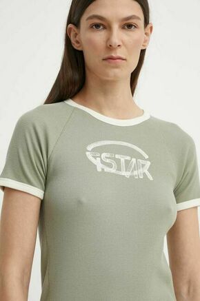 Bombažna kratka majica G-Star Raw ženski