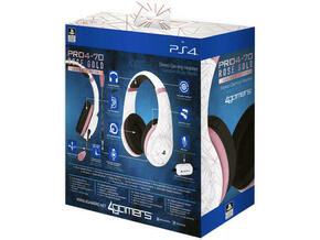 4gamers Ps4 Stereo Gaming Headset Rose Gold Edition - Abstract White