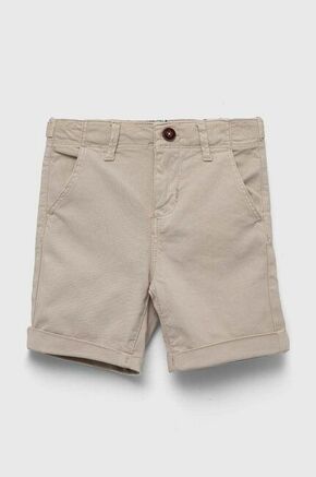 Otroške kratke hlače zippy siva barva - bež. Otroški kratke hlače iz kolekcije zippy. Model izdelan iz enobarvnega materiala.