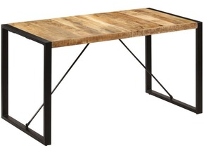 VIDAXL Jedilna miza 140x70x75 cm trden mangov les