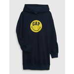 Gap Otroške mikinové Obleka &amp; Smiley M