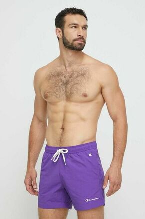 Kopalne kratke hlače Champion vijolična barva - vijolična. Kopalne kratke hlače iz kolekcije Champion. Model izdelan iz enobarvnega materiala.