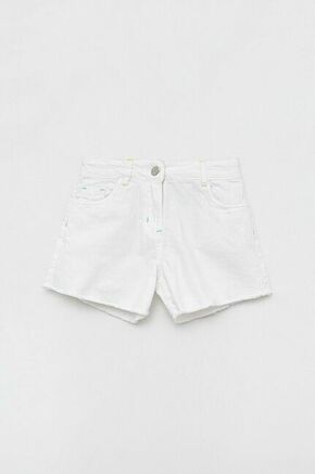 Otroške kratke hlače iz jeansa Birba&amp;Trybeyond bela barva - bela. Otroške kratke hlače iz kolekcije Birba&amp;Trybeyond. Model izdelan iz jeansa. Visokokakovosten