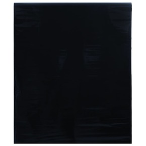 VidaXL Folija za okna statična matirana črna 60x1000 cm PVC