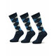 Horka Set 3 parov unisex visokih nogavic Riding Socks 145450-0000-0218 Mornarsko modra
