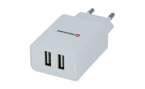 Swissten omrežni adapter za polnilnik 2 x USB vtičnica s kablom micro USB