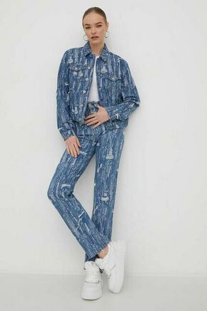 Kavbojke Karl Lagerfeld Jeans ženski - modra. Kavbojke iz kolekcije Karl Lagerfeld Jeans straight kroja