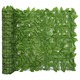 Balkonsko platno z zelenim listjem 400x100 cm