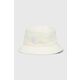 Bombažni klobuk Tommy Hilfiger bela barva - bela. Klobuk iz kolekcije Tommy Hilfiger. Model z ozkim robom, izdelan iz materiala z nalepko. Lahek material, namenjen za toplejše letne čase.