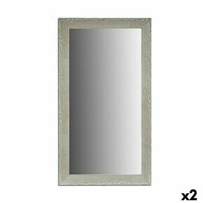 Slomart stensko ogledalo les bela steklo (75 x 136 x 1