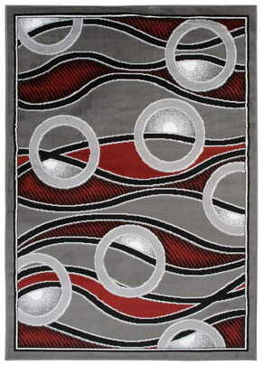 Chemex Preproga Bali Modni Turški Vzorci E547A Rdeča Siva 140x200 cm