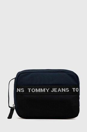 Kozmetična torbica Tommy Jeans mornarsko modra barva - mornarsko modra. Toaletna torbica iz kolekcije Tommy Jeans. Model izdelan iz tekstilnega materiala.