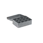 Siva kovinska škatla za čaj LABEL51